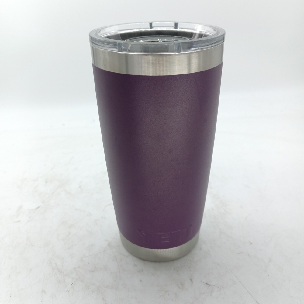 Yeti Rambler 20 oz Tumbler Stainless Steel Vacuum Insulated Purple READ a13